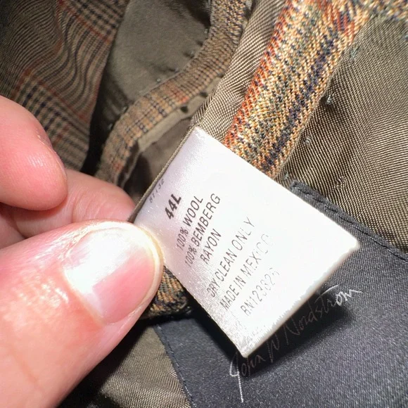 Loro Piana brown check wool blazer